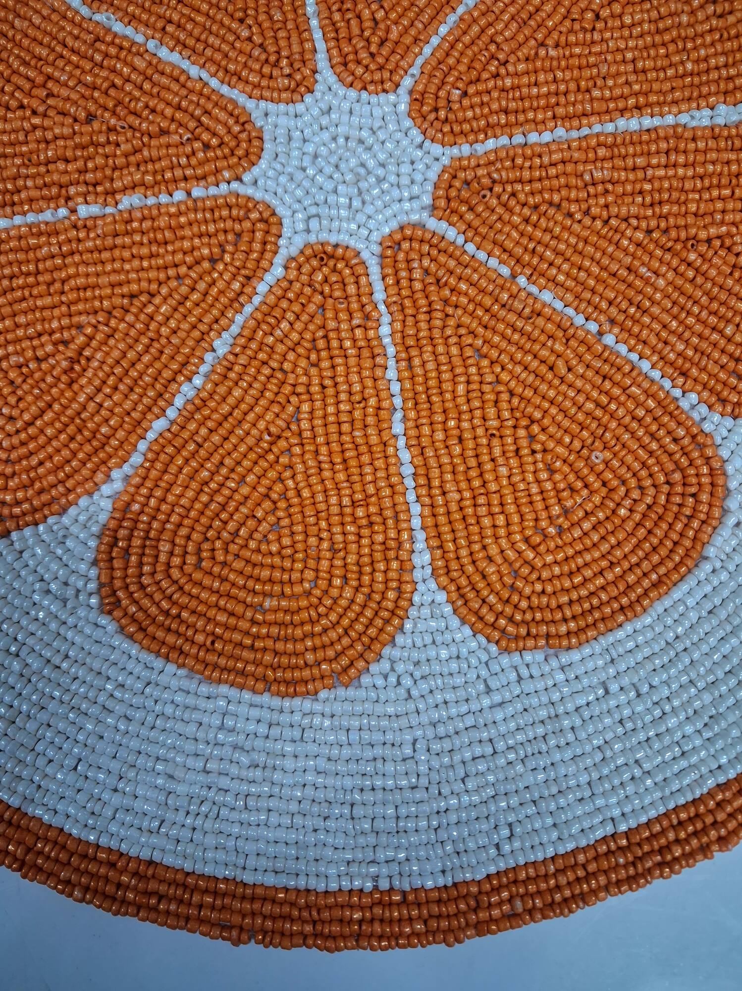 14" Orange Hand Beaded Placemat by Ashland®